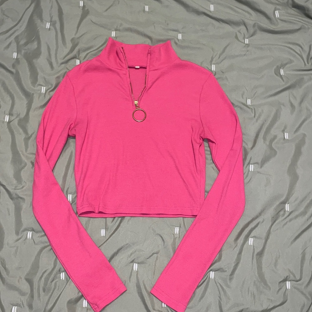 Hot Pink Crop Top Size S